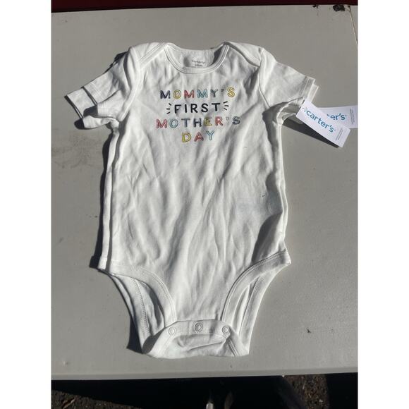 Carters Daddy’s First Fathers Day & Mommy’s First Mothers Day One pieces 24 m - Picture 1 of 3